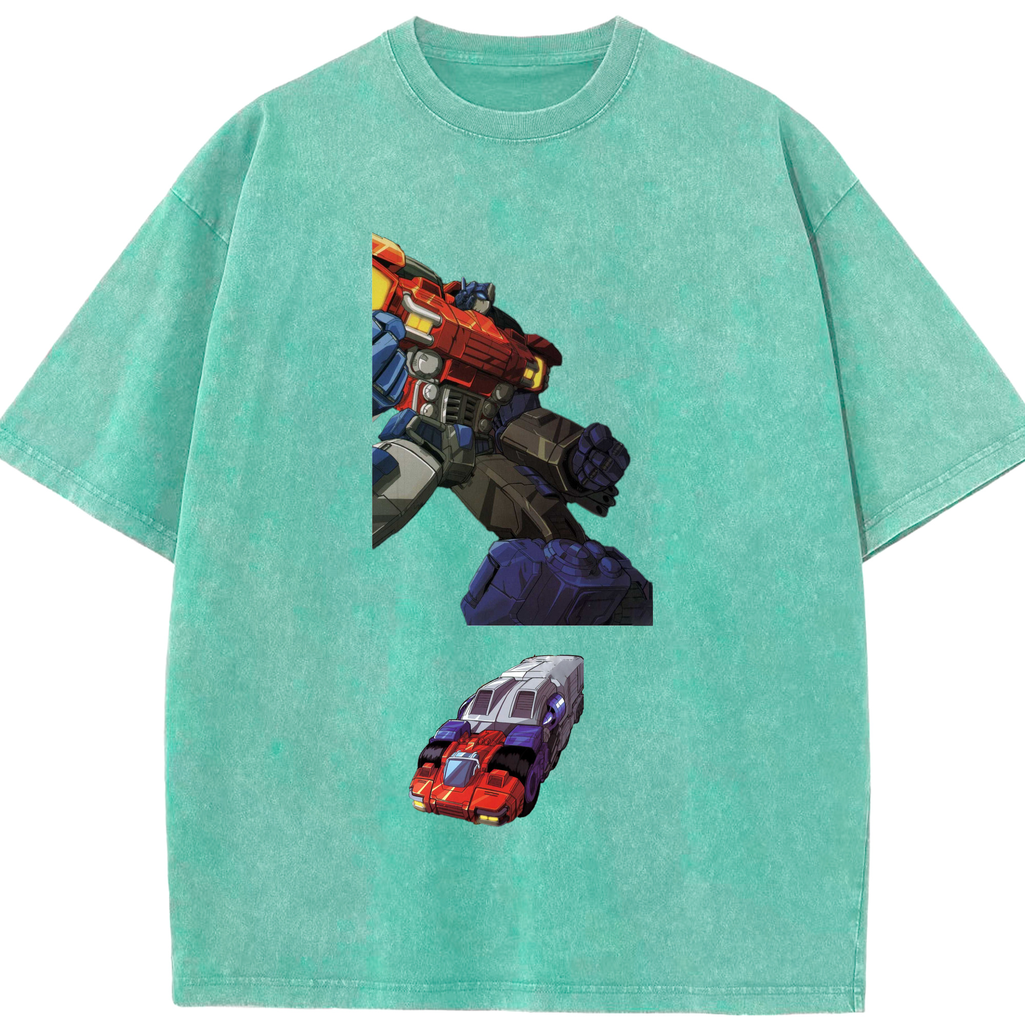 （画像用）  綿100% ヴィンテージ風 半袖Tシャツ（フロントプリント）